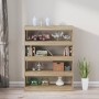 Shelf/divider space in Sonoma oak color, 100x30x135 cm by vidaXL, Bookcases and shelves - Ref: Foro24-811757, Price: 94,21 €,...