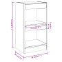 Black book shelf/space divider 40x30x72 cm by vidaXL, Bookcases and shelves - Ref: Foro24-811602, Price: 48,73 €, Discount: %