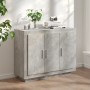 Gray concrete plywood sideboard 92x35x75 cm by vidaXL, Sideboards - Ref: Foro24-811839, Price: 78,80 €, Discount: %