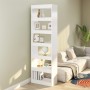 Estantería/divisor de espacios blanco 60x30x198 cm de vidaXL, Librerías y estanterías - Ref: Foro24-811682, Precio: 95,54 €, ...