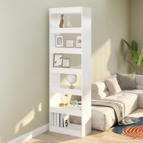 Estantería/divisor de espacios blanco 60x30x198 cm de vidaXL, Librerías y estanterías - Ref: Foro24-811682, Precio: 95,99 €, ...