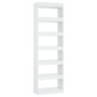 Estantería/divisor de espacios blanco 60x30x198 cm de vidaXL, Librerías y estanterías - Ref: Foro24-811682, Precio: 95,54 €, ...