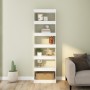 Estantería/divisor de espacios blanco 60x30x198 cm de vidaXL, Librerías y estanterías - Ref: Foro24-811682, Precio: 95,54 €, ...