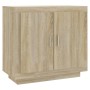 Aparador de madera contrachapada roble Sonoma 80x40x75 cm de vidaXL, Aparadores - Ref: Foro24-811820, Precio: 74,57 €, Descue...