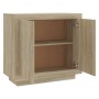 Aparador de madera contrachapada roble Sonoma 80x40x75 cm de vidaXL, Aparadores - Ref: Foro24-811820, Precio: 74,57 €, Descue...