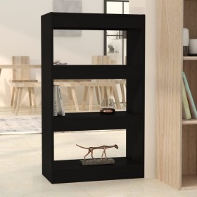 Black engineered wood shelf/divider 60x30x103 cm by vidaXL, Bookcases and shelves - Ref: Foro24-811656, Price: 51,04 €, Disco...