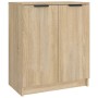 Shoe cabinet made of oak veneer plywood, Sonoma oak color, measuring 59x35x70 cm. by vidaXL, Shoe racks and shoe organizers -...