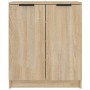 Shoe cabinet made of oak veneer plywood, Sonoma oak color, measuring 59x35x70 cm. by vidaXL, Shoe racks and shoe organizers -...