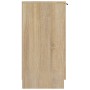 Shoe cabinet made of oak veneer plywood, Sonoma oak color, measuring 59x35x70 cm. by vidaXL, Shoe racks and shoe organizers -...