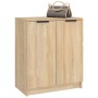 Shoe cabinet made of oak veneer plywood, Sonoma oak color, measuring 59x35x70 cm. by vidaXL, Shoe racks and shoe organizers -...