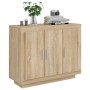 Sideboard aus Sonoma-Eichensperrholz, 92 x 35 x 75 cm von vidaXL, Sideboards - Ref: Foro24-811838, Preis: 78,05 €, Rabatt: %