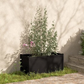 Jardinera de madera maciza de pino negro 100x50x50 cm de vidaXL, Maceteros y jardineras - Ref: Foro24-810732, Precio: 92,99 €...