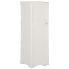 Angora white wood design plastic wardrobe 40x43x125 cm by vidaXL, Lockers and storage cabinets - Ref: Foro24-340604, Price: 1...