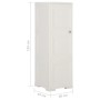 Angora white wood design plastic wardrobe 40x43x125 cm by vidaXL, Lockers and storage cabinets - Ref: Foro24-340604, Price: 1...