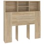 Mueble cabecero roble Sonoma 100x19x103,5 cm de vidaXL, Cabeceros y pies de cama - Ref: Foro24-811847, Precio: 53,98 €, Descu...