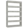 Concrete gray shelving/space divider 100x30x166 cm by vidaXL, Bookcases and shelves - Ref: Foro24-811767, Price: 73,50 €, Dis...