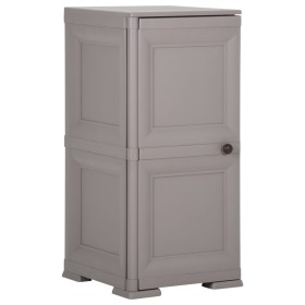 Plastic wardrobe gray wood design 40x43x85.5 cm by vidaXL, Lockers and storage cabinets - Ref: Foro24-340609, Price: 85,99 €,...