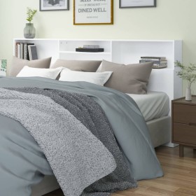 Mueble cabecero blanco 220x19x103,5 cm de vidaXL, Cabeceros y pies de cama - Ref: Foro24-811898, Precio: 62,18 €, Descuento: %