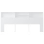 White headboard furniture 220x19x103.5 cm by vidaXL, Headboards and footboards - Ref: Foro24-811898, Price: 75,53 €, Discount: %