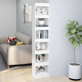 Glänzend weißes Regal/Raumteiler 40x30x198 cm von vidaXL, Bücherregale und Regale - Ref: Foro24-811643, Preis: 92,99 €, Rabat...