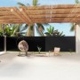 Toldo lateral retráctil negro 180x1200 cm de vidaXL, Sombrillas - Ref: Foro24-318072, Precio: 88,58 €, Descuento: %