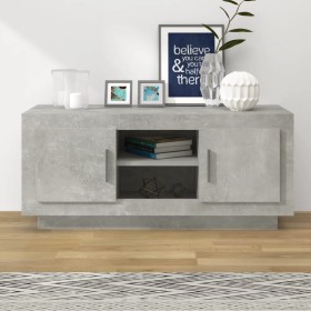 Concrete gray plywood TV cabinet 102x35x45 cm by vidaXL, TV Furniture - Ref: Foro24-811794, Price: 69,66 €, Discount: %