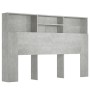 Betongraues Kopfteilmöbel 160x19x103,5 cm von vidaXL, Kopf- und Fußteile - Ref: Foro24-811875, Preis: 76,01 €, Rabatt: %