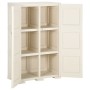 Vanila Ice Kunststoff-Kleiderschrank im Holzdesign, 79 x 43 x 125 cm von vidaXL, Schließfächer und Lagerschränke - Ref: Foro2...