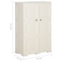 Vanila Ice Kunststoff-Kleiderschrank im Holzdesign, 79 x 43 x 125 cm von vidaXL, Schließfächer und Lagerschränke - Ref: Foro2...