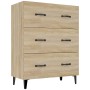 Aparador de madera de ingeniería roble Sonoma 69,5x34x90 cm de vidaXL, Aparadores - Ref: Foro24-812162, Precio: 85,61 €, Desc...