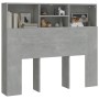 Mueble cabecero gris hormigón 120x19x103,5 cm de vidaXL, Cabeceros y pies de cama - Ref: Foro24-811857, Precio: 59,96 €, Desc...