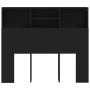 Black headboard furniture 120x19x103.5 cm by vidaXL, Headboards and footboards - Ref: Foro24-811854, Price: 58,83 €, Discount: %