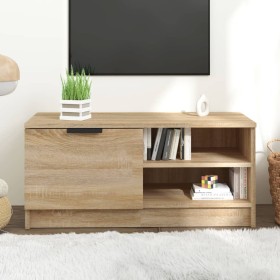 TV stand made of Sonoma oak plywood, measuring 80x35x36.5 cm. by vidaXL, TV Furniture - Ref: Foro24-811472, Price: 56,68 €, D...