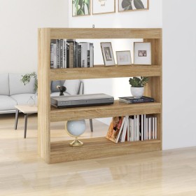 Shelf/divider spaces in Sonoma oak color, 100x30x103 cm by vidaXL, Bookcases and shelves - Ref: Foro24-811748, Price: 56,76 €...