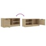 Sonoma Eiche Sperrholz TV-Schrank 80x35x36,5 cm von vidaXL, TV-Möbel - Ref: Foro24-811472, Preis: 56,68 €, Rabatt: %