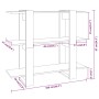 Glänzend weißes Regal/Raumteiler 100 x 30 x 87 cm von vidaXL, Bücherregale und Regale - Ref: Foro24-811553, Preis: 52,99 €, R...