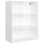 Glänzend weißer hängender Wandschrank 69,5 x 32,5 x 90 cm von vidaXL, Sideboards - Ref: Foro24-812318, Preis: 53,32 €, Rabatt: %