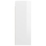 Armario de pared colgante blanco brillante 69,5x32,5x90 cm de vidaXL, Aparadores - Ref: Foro24-812318, Precio: 49,99 €, Descu...