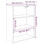 Armario de pared colgante blanco brillante 69,5x32,5x90 cm de vidaXL, Aparadores - Ref: Foro24-812318, Precio: 49,99 €, Descu...