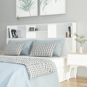 Glossy white headboard furniture 160x19x103.5 cm by vidaXL, Headboards and footboards - Ref: Foro24-811877, Price: 68,99 €, D...