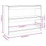 Betongraues Regal/Raumteiler 100x30x72 cm von vidaXL, Bücherregale und Regale - Ref: Foro24-811740, Preis: 56,19 €, Rabatt: %