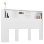 Glossy white headboard furniture 160x19x103.5 cm by vidaXL, Headboards and footboards - Ref: Foro24-811877, Price: 72,58 €, D...