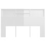 Glossy white headboard furniture 160x19x103.5 cm by vidaXL, Headboards and footboards - Ref: Foro24-811877, Price: 72,58 €, D...