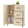 Aparador de madera de ingeniería roble Sonoma 69,5x34x90 cm de vidaXL, Aparadores - Ref: Foro24-812180, Precio: 91,99 €, Desc...