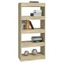 Bücherregal Sonoma aus eichenfarbigem Sperrholz 60x30x135 cm von vidaXL, Bücherregale und Regale - Ref: Foro24-811667, Preis:...