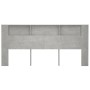 Betongraues Kopfteilmöbel 220x18,5x104,5 cm von vidaXL, Kopf- und Fußteile - Ref: Foro24-811965, Preis: 89,39 €, Rabatt: %