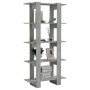 Concrete gray engineered wood shelf/divider 80x30x160 cm by vidaXL, Bookcases and shelves - Ref: Foro24-811569, Price: 64,01 ...