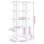 Concrete gray engineered wood shelf/divider 80x30x160 cm by vidaXL, Bookcases and shelves - Ref: Foro24-811569, Price: 64,01 ...