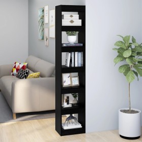 Bücherregal/Raumteiler schwarz 40x30x198 cm von vidaXL, Bücherregale und Regale - Ref: Foro24-811638, Preis: 86,99 €, Rabatt: %