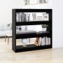 Schwarzes Bücherregal/Raumteiler 100x30x103 cm von vidaXL, Bücherregale und Regale - Ref: Foro24-811746, Preis: 65,17 €, Raba...